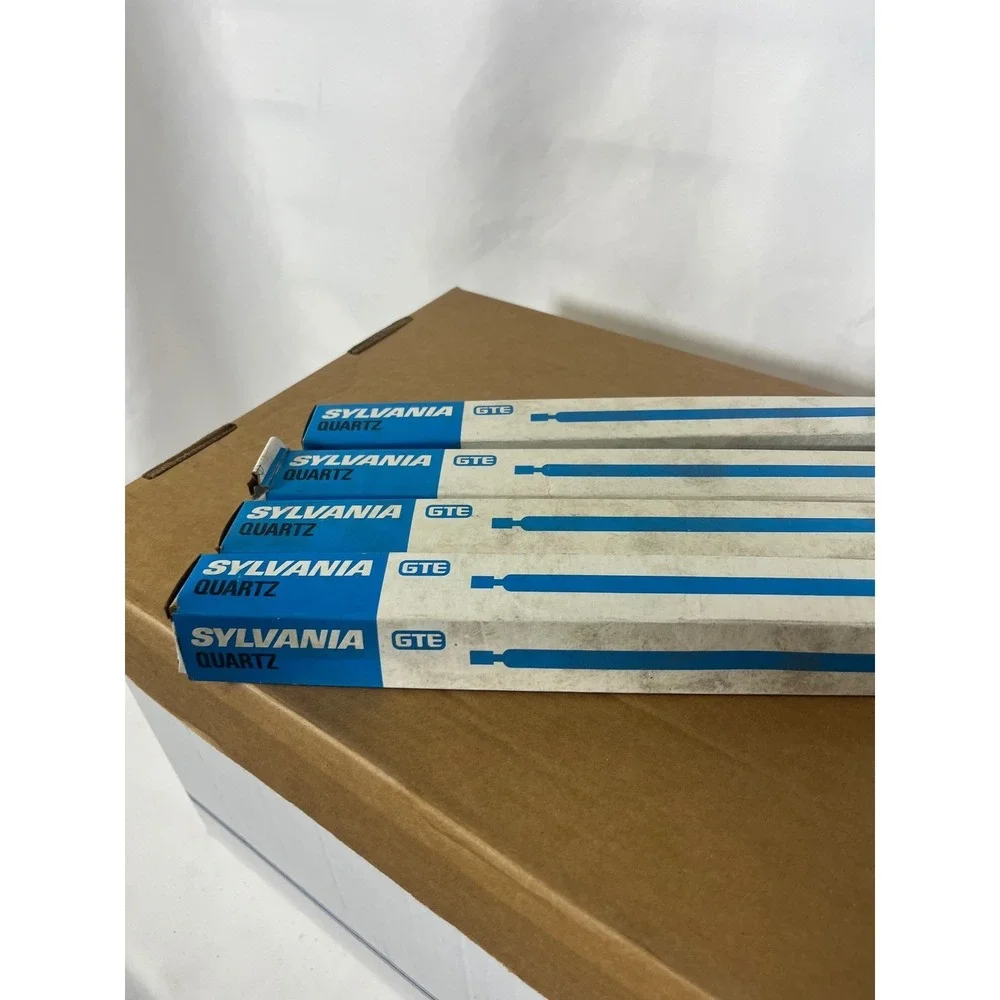 Lot‎ of 4 Sylvania GTE Quartz Halogen Lamp 1500W 277V 58858-2 Bulbs Vintage NOS
